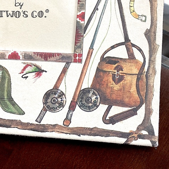 Two’s Company 3x5 Fly Fishing Picture frame Excellent Condition - Picture 10 of 10